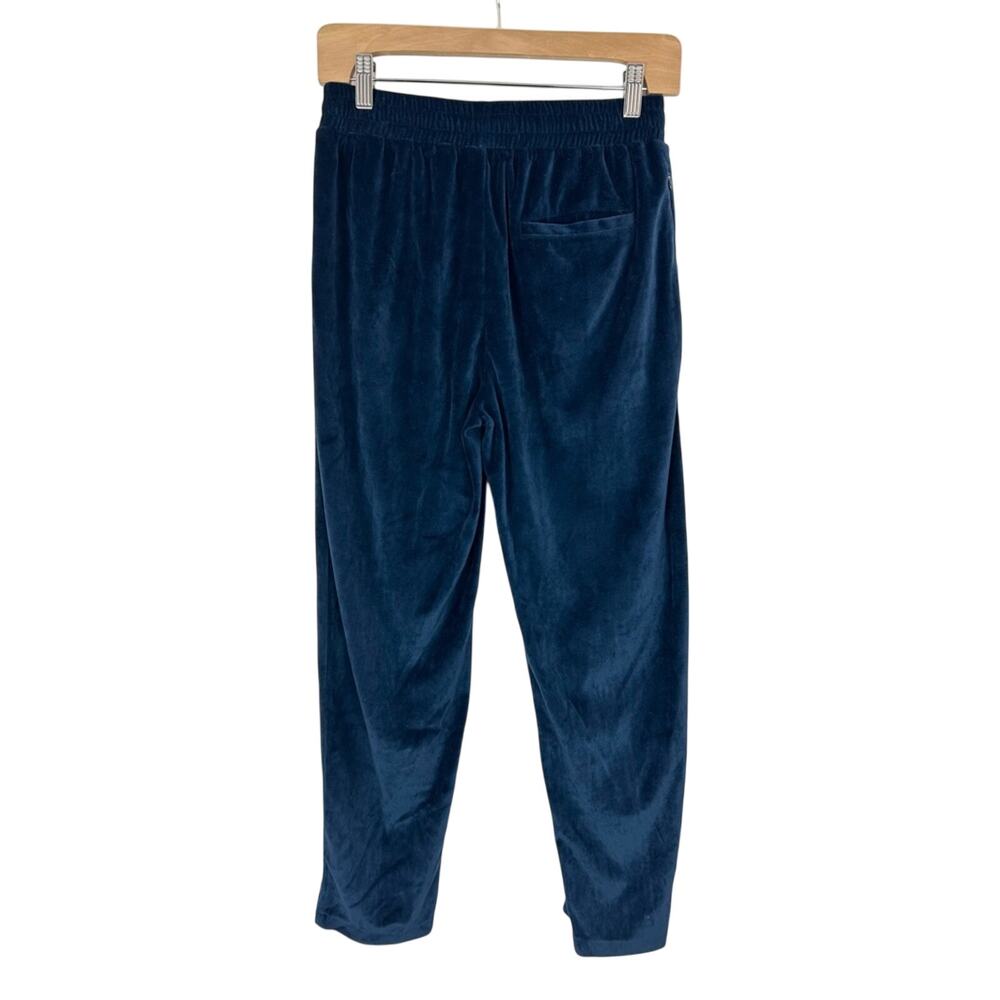Stussy Blue Velour Track Pants with‎ White Piping Women’s Size Small - Picture 3 of 5
